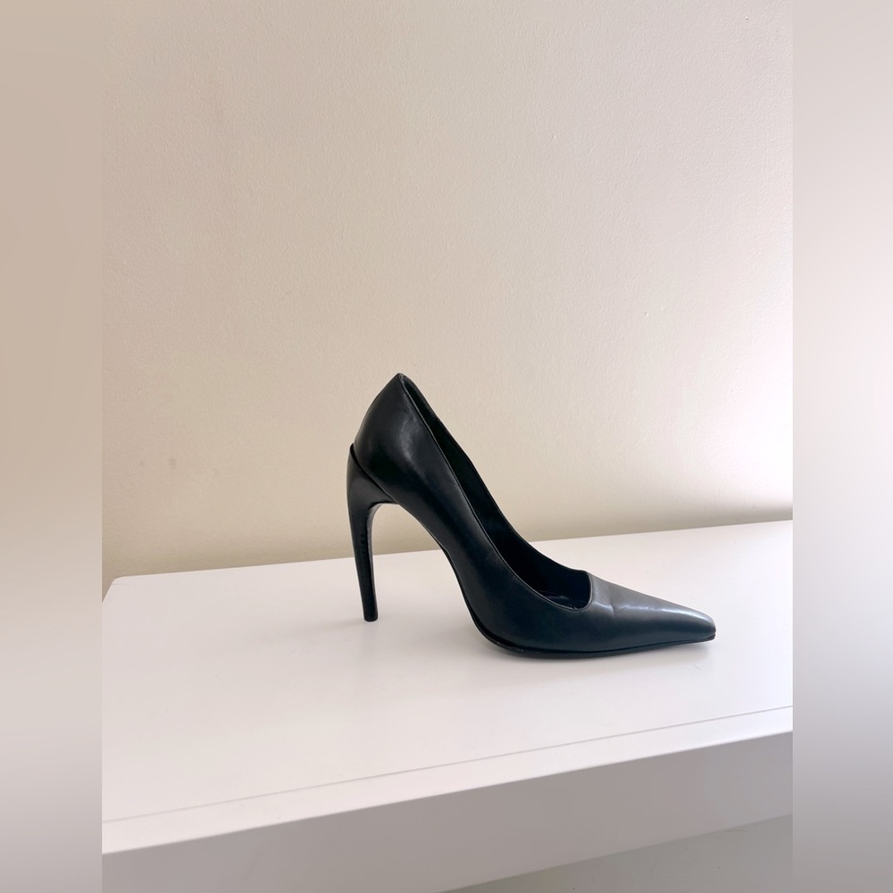 Vintage Black Stiletto Heel made in Paris by ALAIN TONDOWSKi